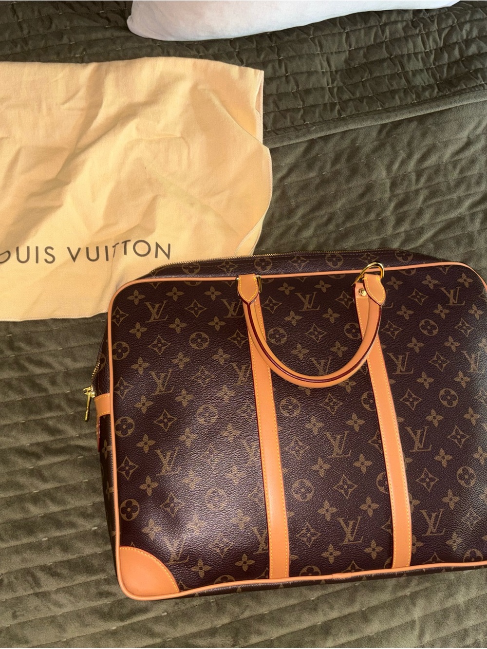 Louis Vuitton Brown Monogram Briefcase Bag - Picture 1 of 4